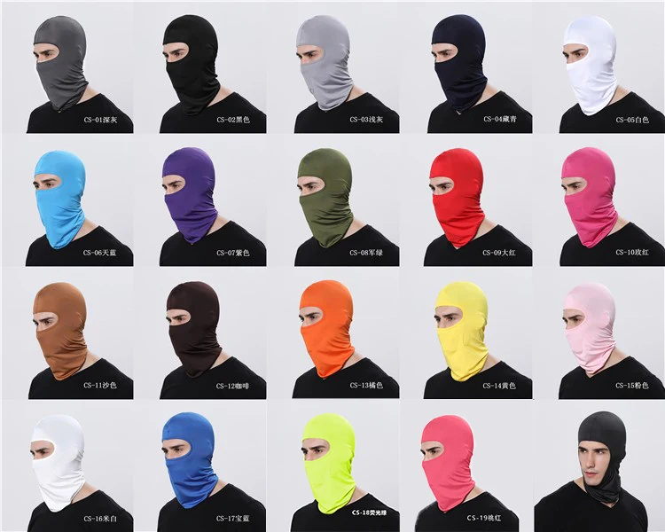 Fuinloth Balaclava Face Mask, Summer Cooling Neck Gaiter, UV Protector Motorcycle Ski Scarf for Men/Women