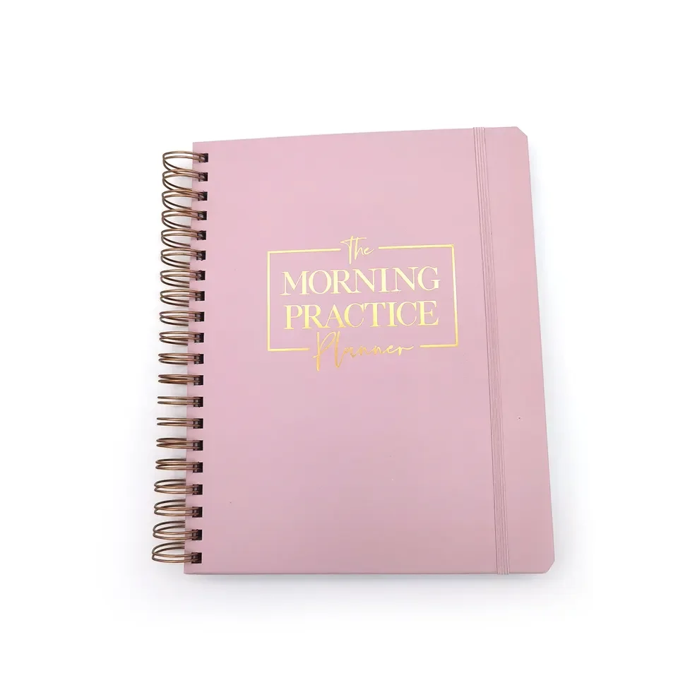 Factory wholesale hardcove notebook with coil printing custom