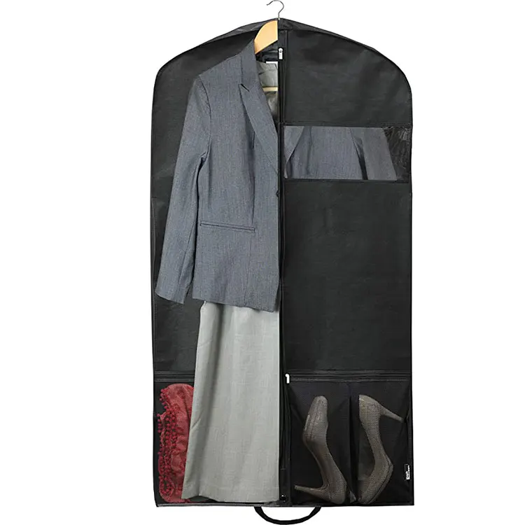 custom logo wholesale clothes coat garment suit bag suit cover cloth garment cover bag cloth custom garment bags