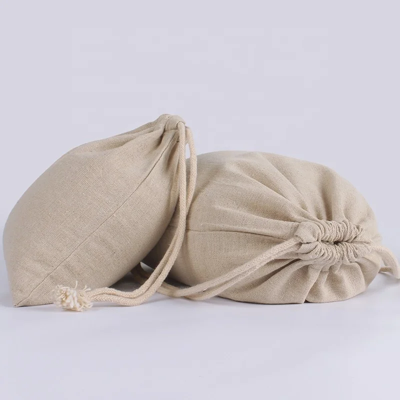 Drawstring Bag Rice Packing Bag Logo Custom Rice Packaging Draw String Gift Bag for Promotion Hot Sell Linen JUTE