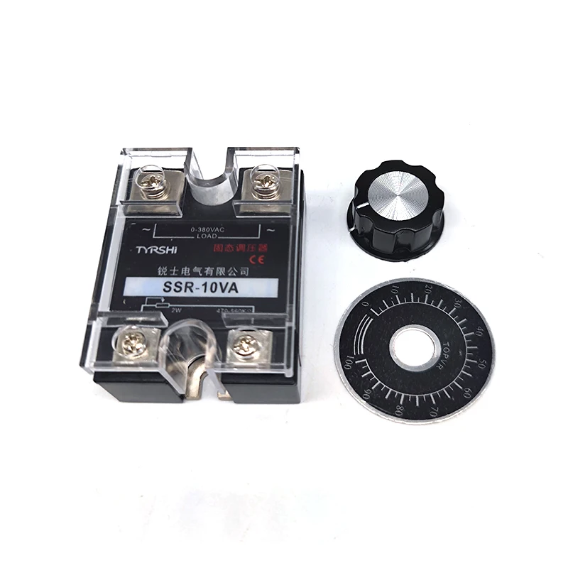 Relay SSR-20VA SSR-40VA Solid State Relay Knob+Potentiometer Nut 470K