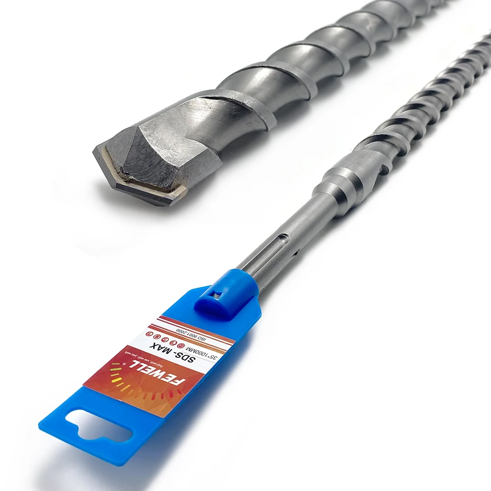 High quality SDS max flat tip 35x1000mm hammer drill bit for drilling concrete granite hard rock