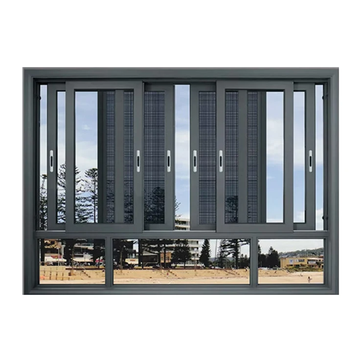 Aluminum Frame Double Glass Double Glazing Casement Windows Aluminium OEM Thermal Break Casement Window
