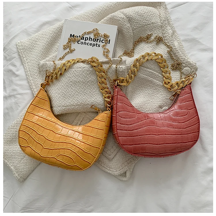Low Price bolsos de mujer korean bolsa feminina sling bag leather purses Half Moon bags women handbags ladies luxury