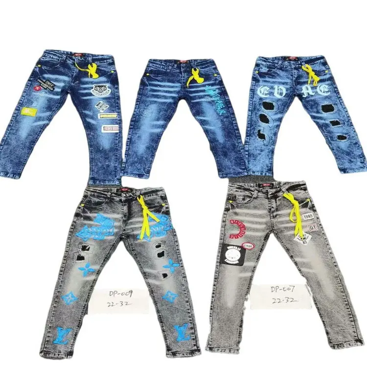 4.4 Dollar Model YQ155 Good Quality Ready Stock Boys Denim Jeans pant with different colors