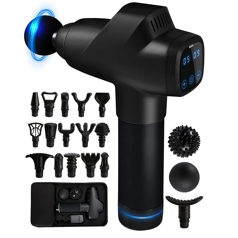 BK 2022 mini hot cold amazon masajeador message devices 16mm deep muscle 30 speed powerfull percussion tissue massage gun