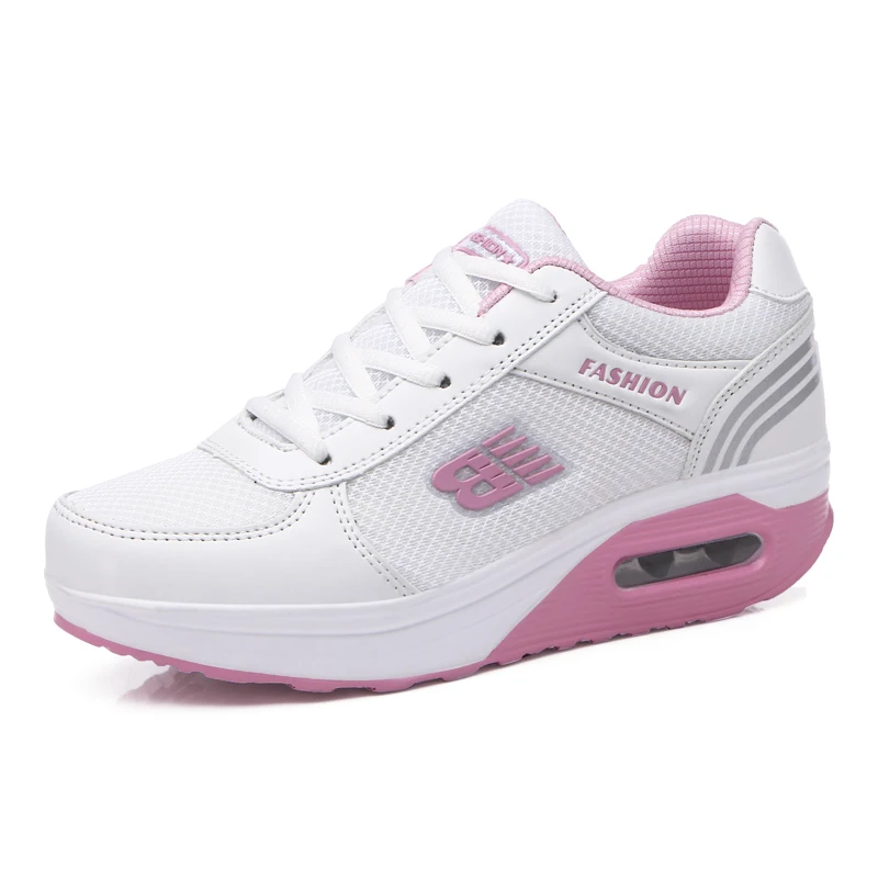 Модные стильные дизайнерские женские кроссовки Zapatillas De Correr с цветным блочным принтом на толстой подошве на танкетке для спорта и бега