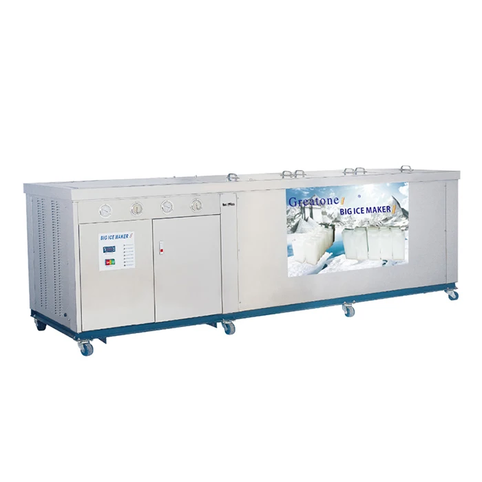 Wholesale New Arrival 1 ton Big Large Commercial Industrial Automatic Ice Block Maker Stainless Steel Making Ice Cube Machine