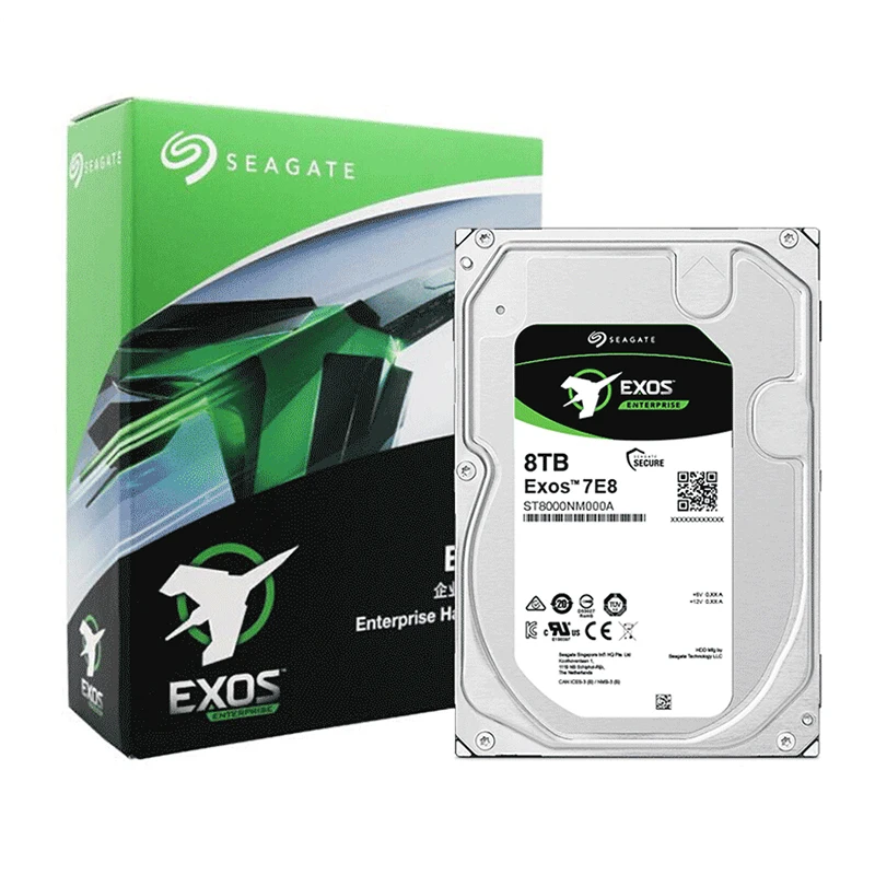 Hot Selling Seagat ST8000NM000A Exos 7E8 Enterprise 8TB HDD Hrad Drive 7200RPM 256MB 512N SATA 6Gb/s Internal Hard Disc for NSA