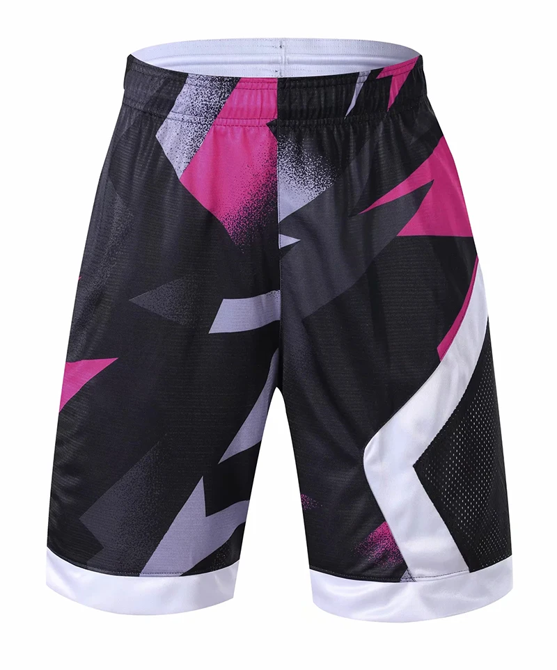 
Casual exercise wear mens gym shorts mesh fitness sports basketball shorts with pockets 