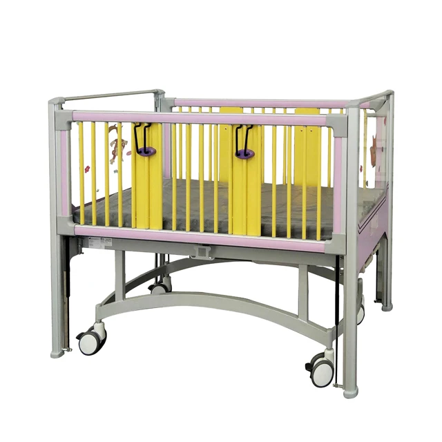 JDCET283C Medical Kids Furniture 2 cranks manual Children Two functions Crank  hospital bed