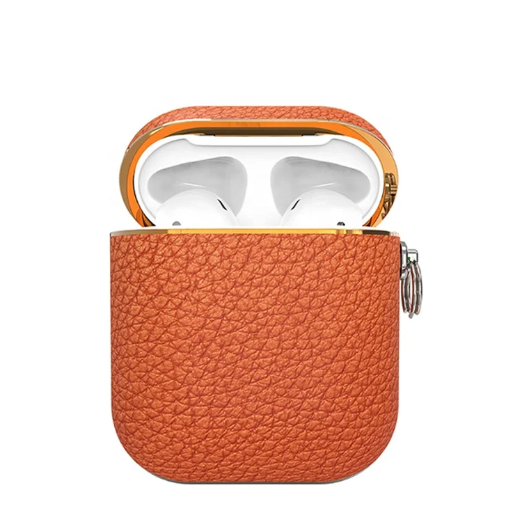 Kingxbar Fashion Genuine Leather Protective Case For AirPods Charging Case For Leather for Airpod Case
