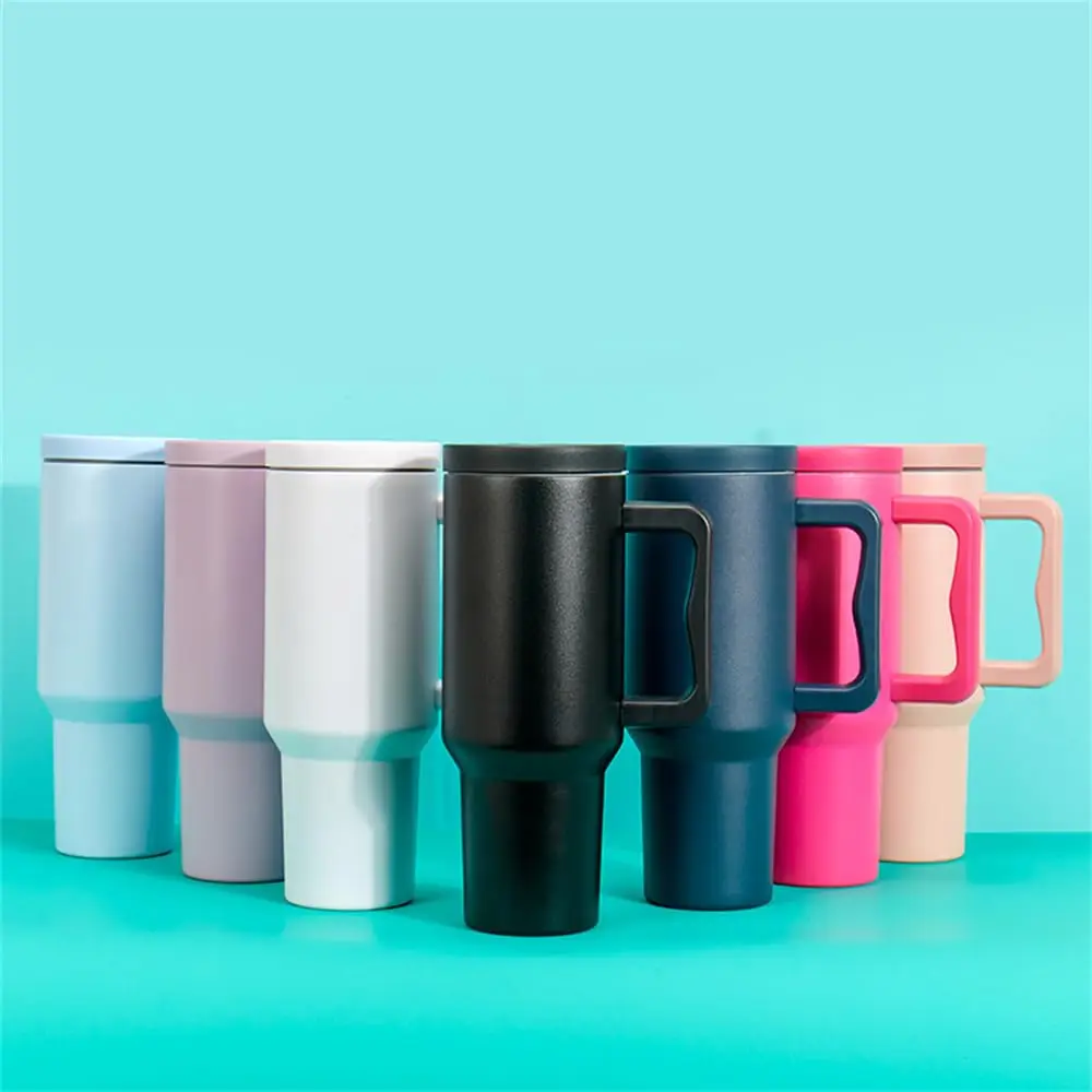 Wholesale 40oz Tumbler with Handle with Lid and Straw Stainless Steel Double Wall Vacuum Insulated Cup 40OZ Tumbler