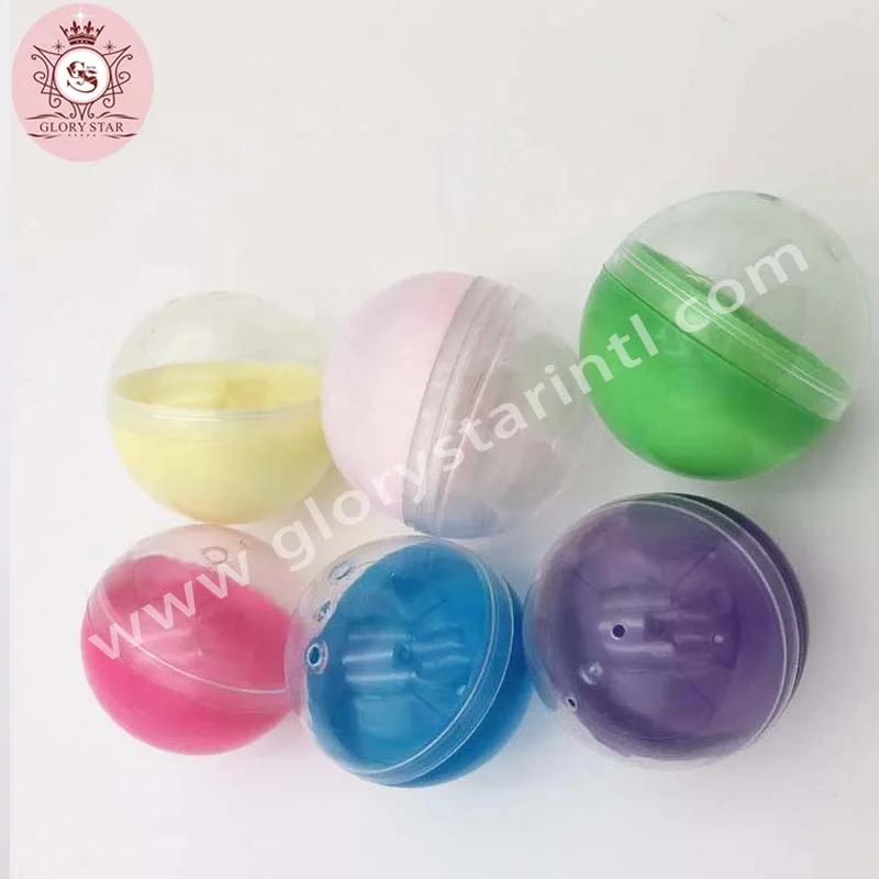 High Quality Eco-friendly PP material Colorful Candy 45mm Round Shape Gashapon Empty Ball for Vending Machine capsule ball