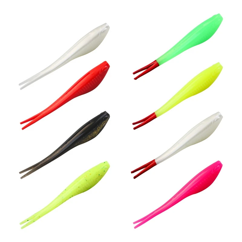New OEM 8cm/3g 12cm/10g TPE Soft Lures Fishing Bass Bait Hooked Leurre De Pche Minnow Soft Fishing Lure