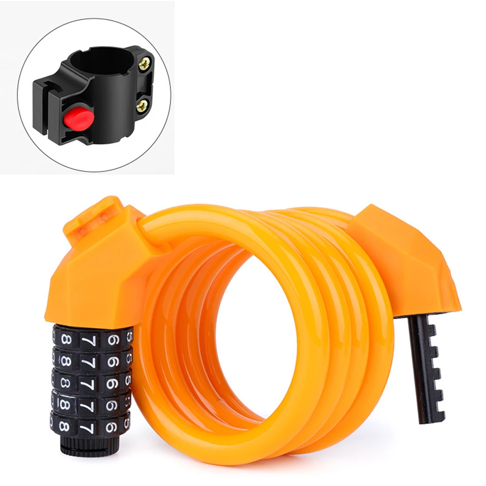 FMFXTR 2023 Лидер продаж велосипедный Противоугонный кодовый замок пятипозиционный портативный более толстый и длинный стальной кабельный