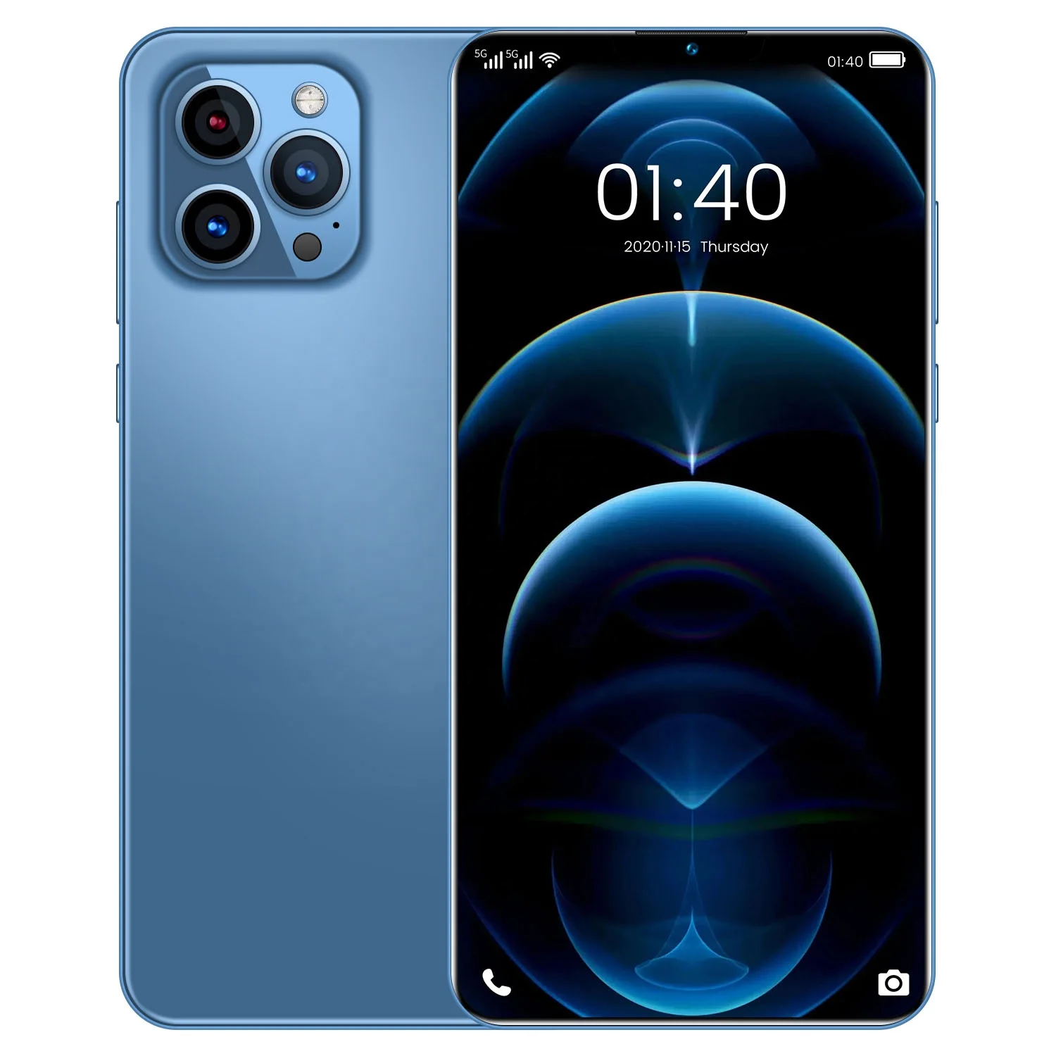  Phone12 Pro Max мобильный телефон 512GB для распознавания лиц и отпечатков пальцев Разблокировать сотовый Поддержка Двойная sim-карта двойной режим ожидания смарт-чехол