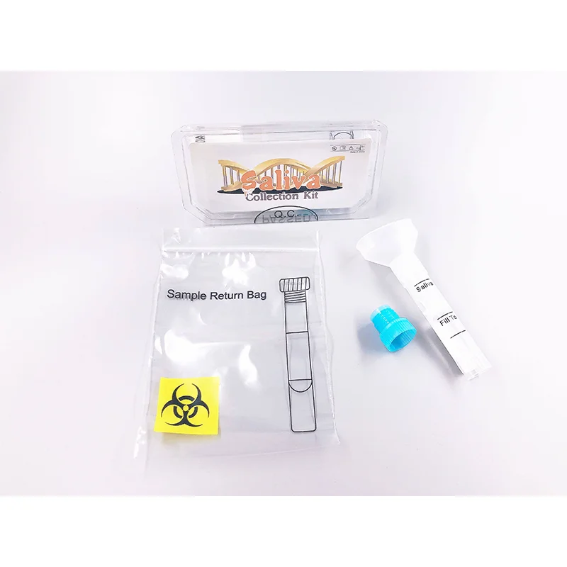 Medical DNA/RNA preservative agent Saliva Sample Swab Collection Tube Kit