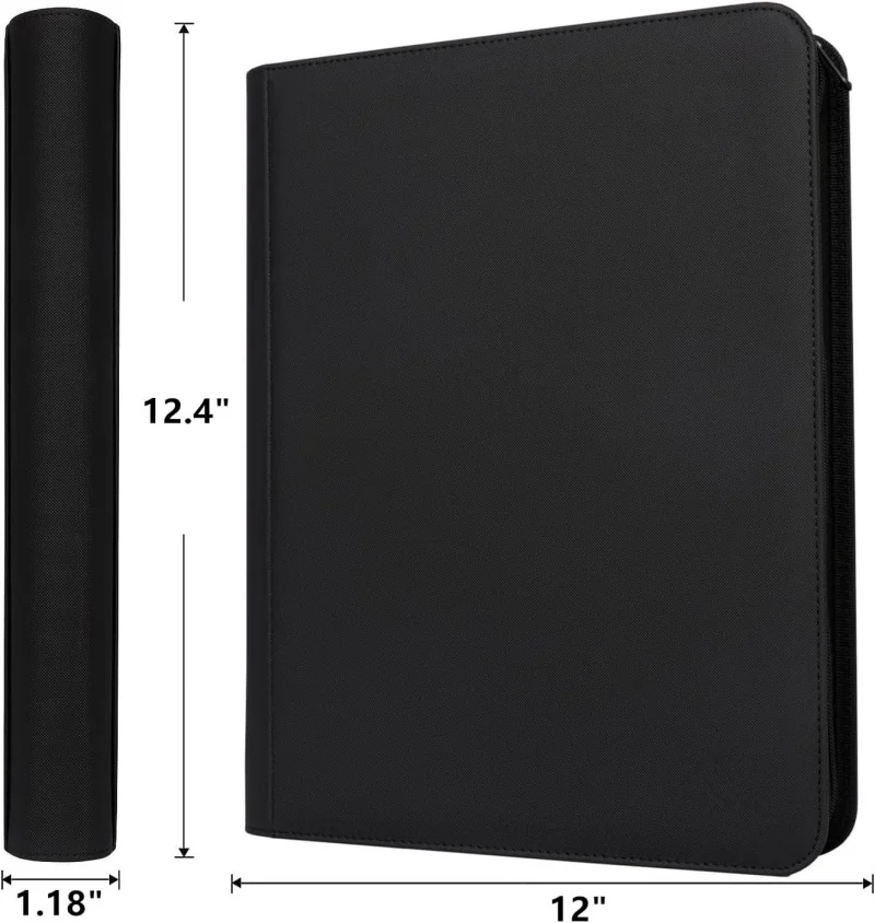 Premium 12-Pocket Card Binder Side Loading Card Collection for TCG and Sports Cards
