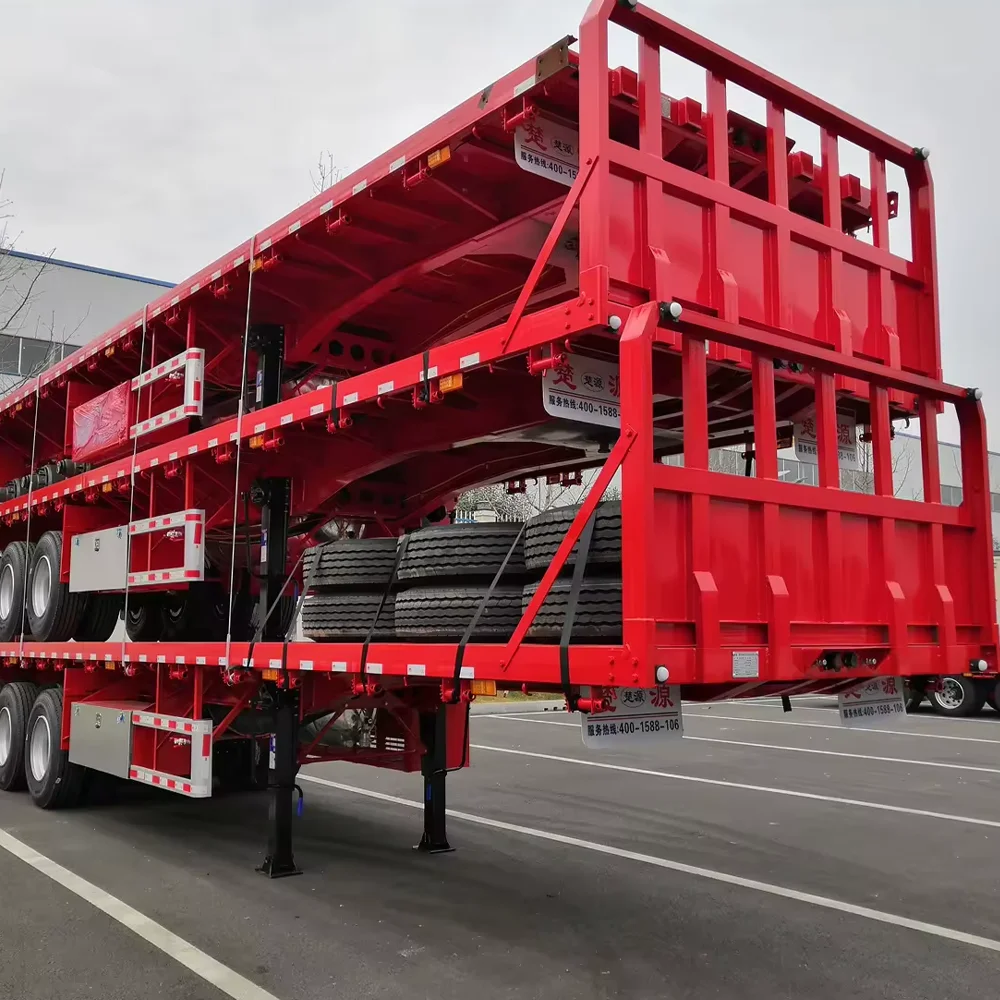 OYJD Truck High Quality heavy duty trailer 40ft flatbed trailer for towing truck 53 ft flatbed trailers for sale