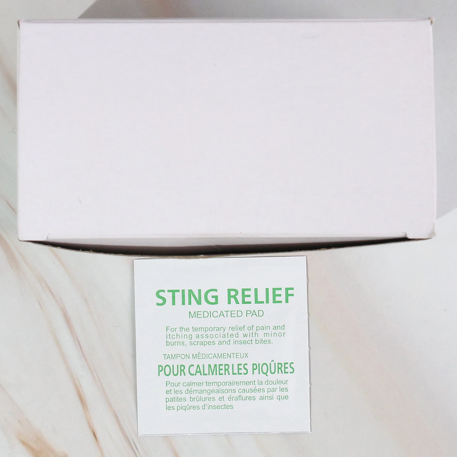 Sting Relief Prep Pad Individually Wrapped Wet Wipes to Cleaning Skin 60*30mm