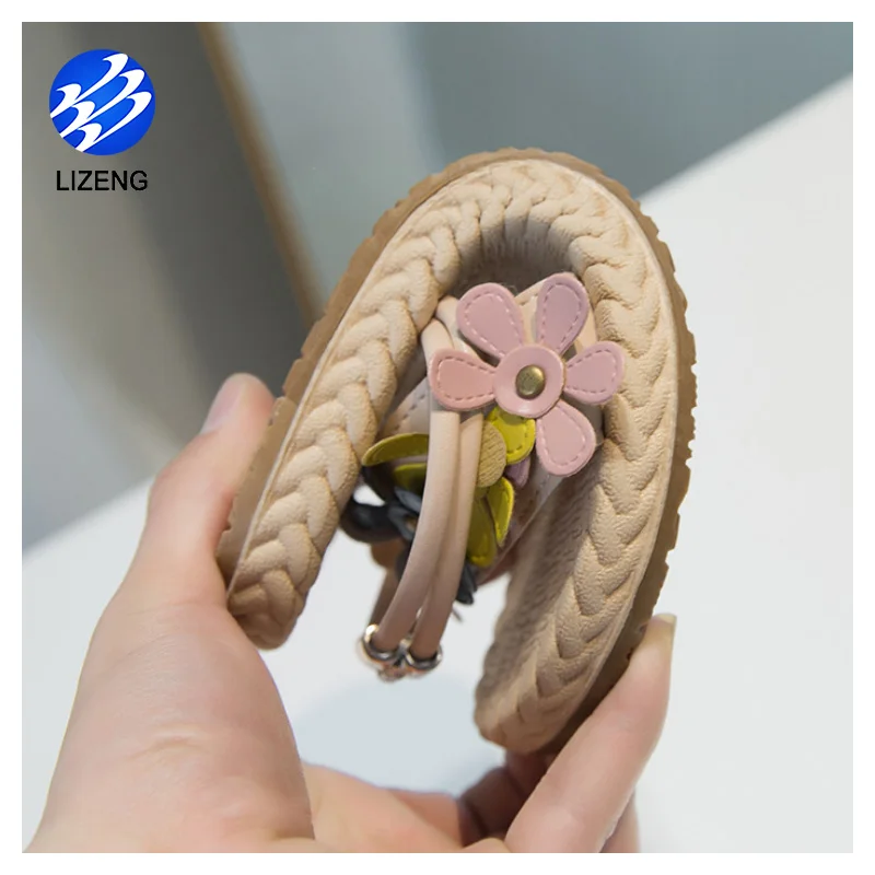 
Women Braided Slingback Flat Sandals Floral Bohemia Slipper Shoes 