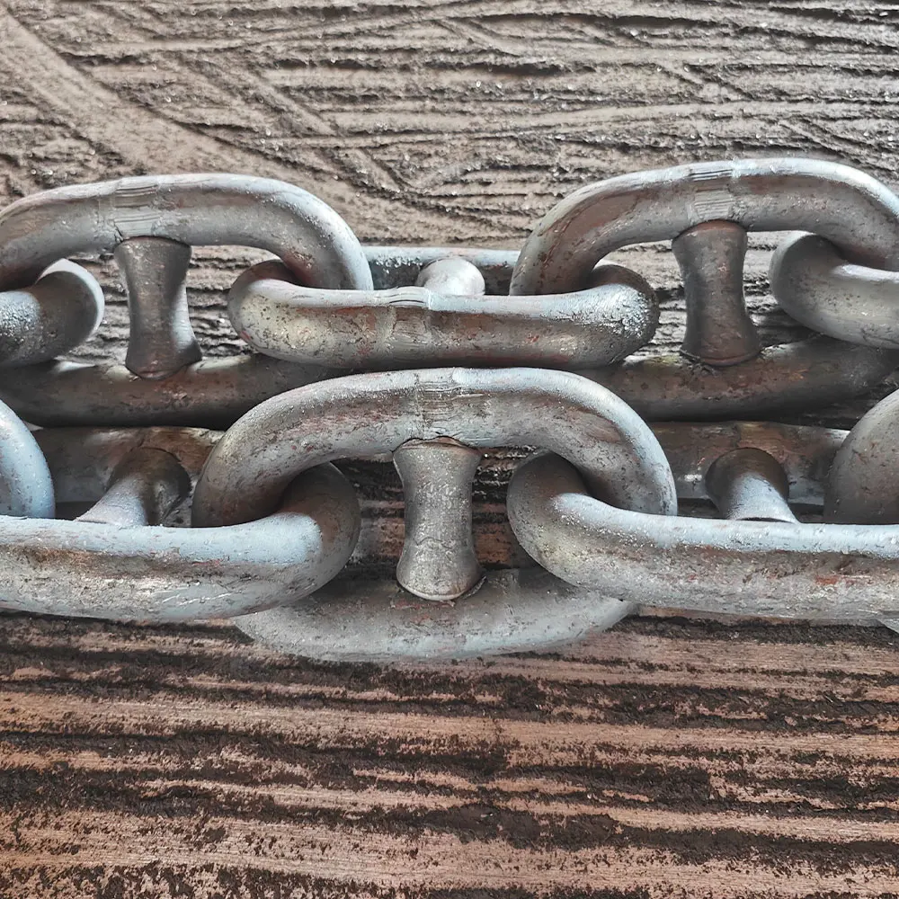Black painted U2 U3 Standard Welded Steel Ship 22mm Marine Stud link Anchor Chain