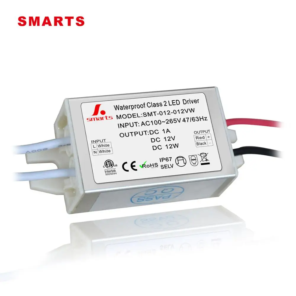 Hot sale IP67 waterproof mini 12v 12w led driver 7w