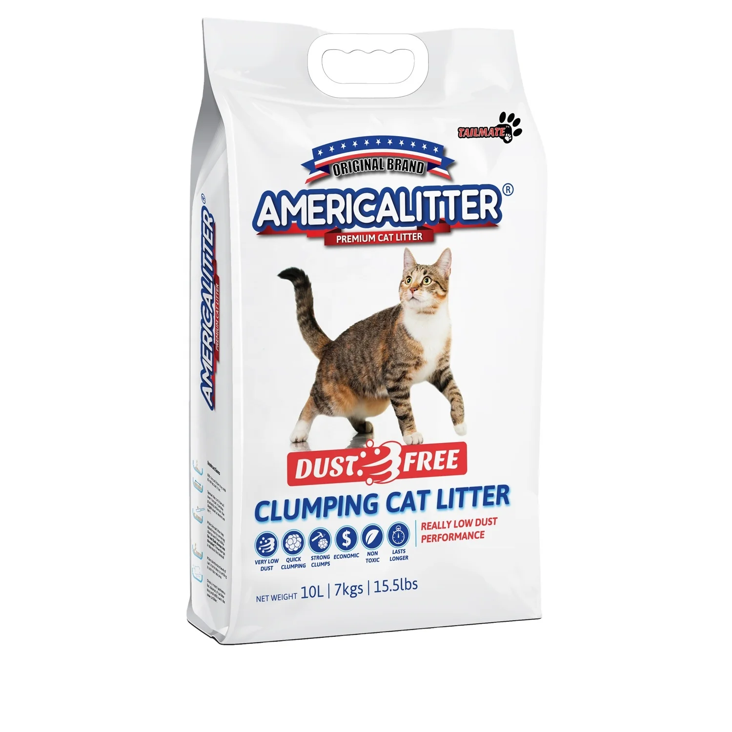 Chinese Leading Factory Supplier Cat Litter  100% Dust-off  Bentonite Sand Cat Litter Wholesale With Lavender Scent