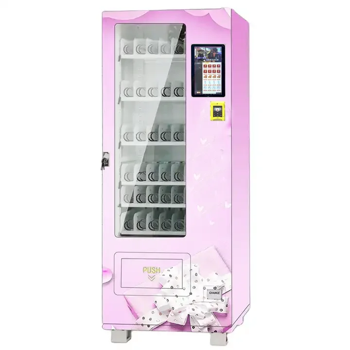 Customized Wrap Small Snack and Lash Vending Machine with Credit Card Payment System