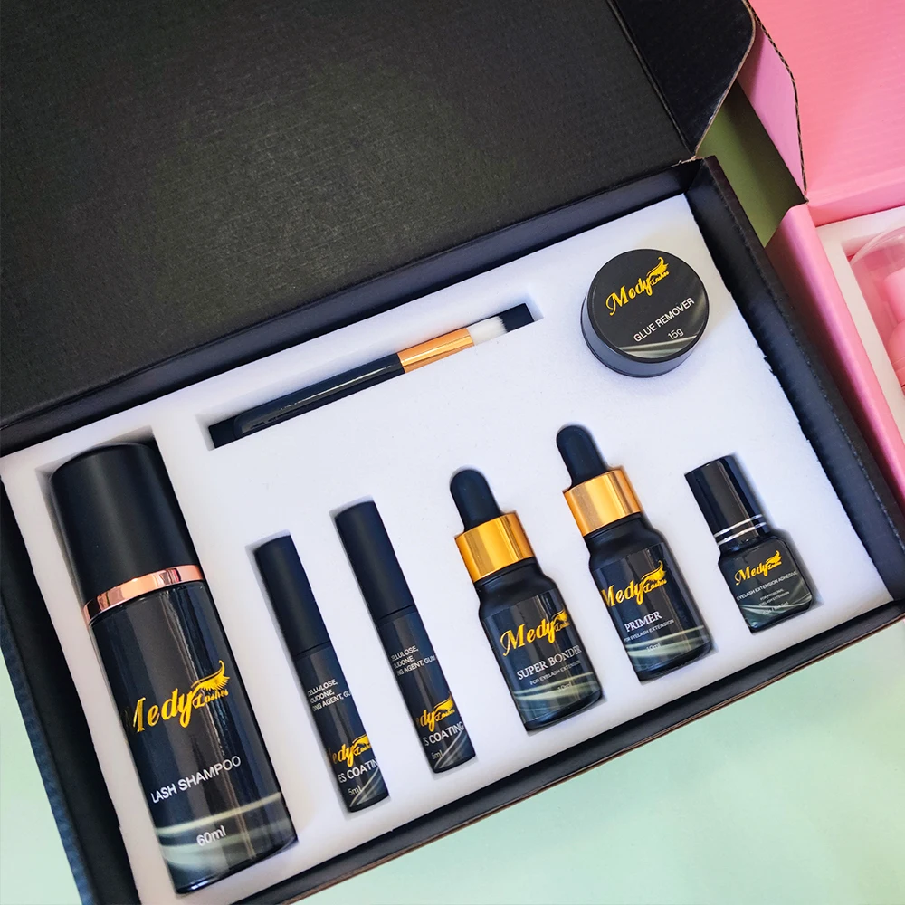 Medylashes Lash Kit Grafting Master First Choice Lashes Glue, Bond,&Primer Uit One Stop Procurement, Supporting Customized Logo