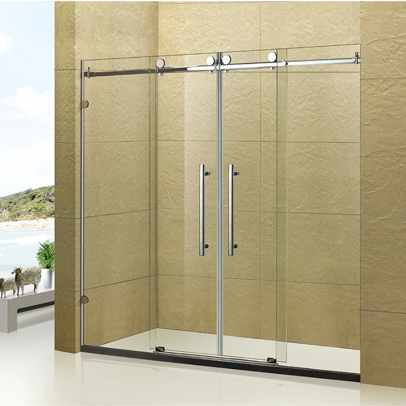 Tempered glass swing bathroom shower door/Bath screen