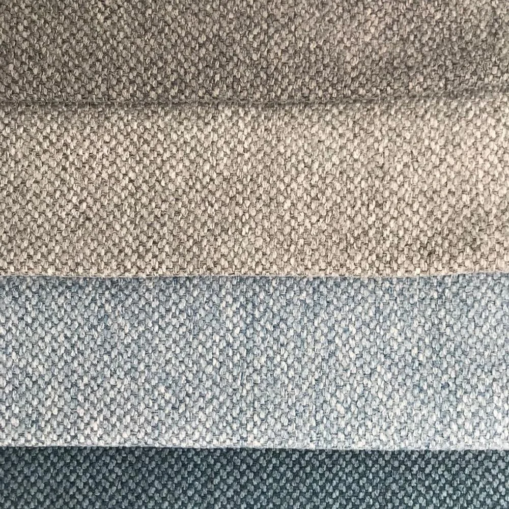 Woven 100% polyester hemp fabric linen look fabric for furniture upholstery
