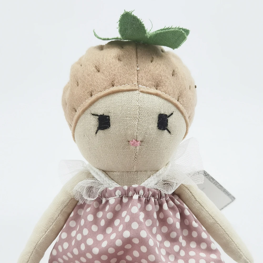 new Barbara doll cuddle toy kids comforter toy sweet strawberry girl doll sleeping mate angel fairy toy