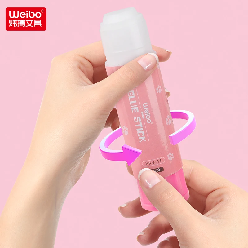 WEIBO Wholesale Cat Paw Cartoon Glue Sticks Kawaii Cute PVA 16pcs/Pack for School Office Girl Child Stationary