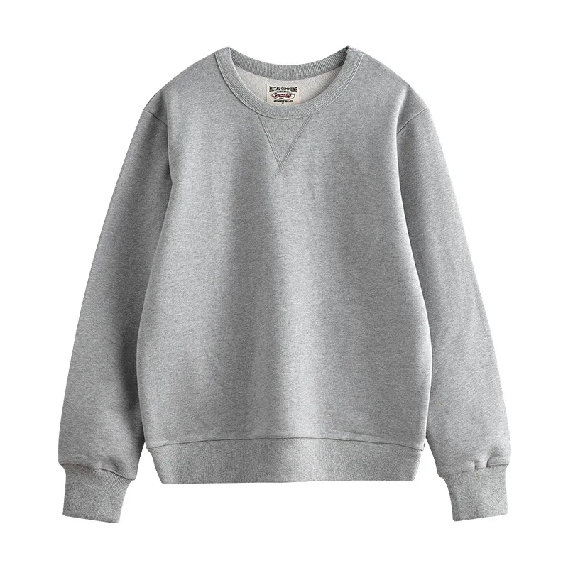 Custom Logo Oversized Plain Pullover Hoodies High Quality Blank Crewneck Sweatshirt Fleece Hoodie Men 470Gsm