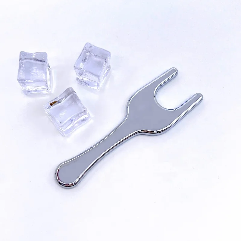 2023 New Design Stainless Steel Tera-hertz Stone Gua Sha Metal Body Nose Acupoint Massager