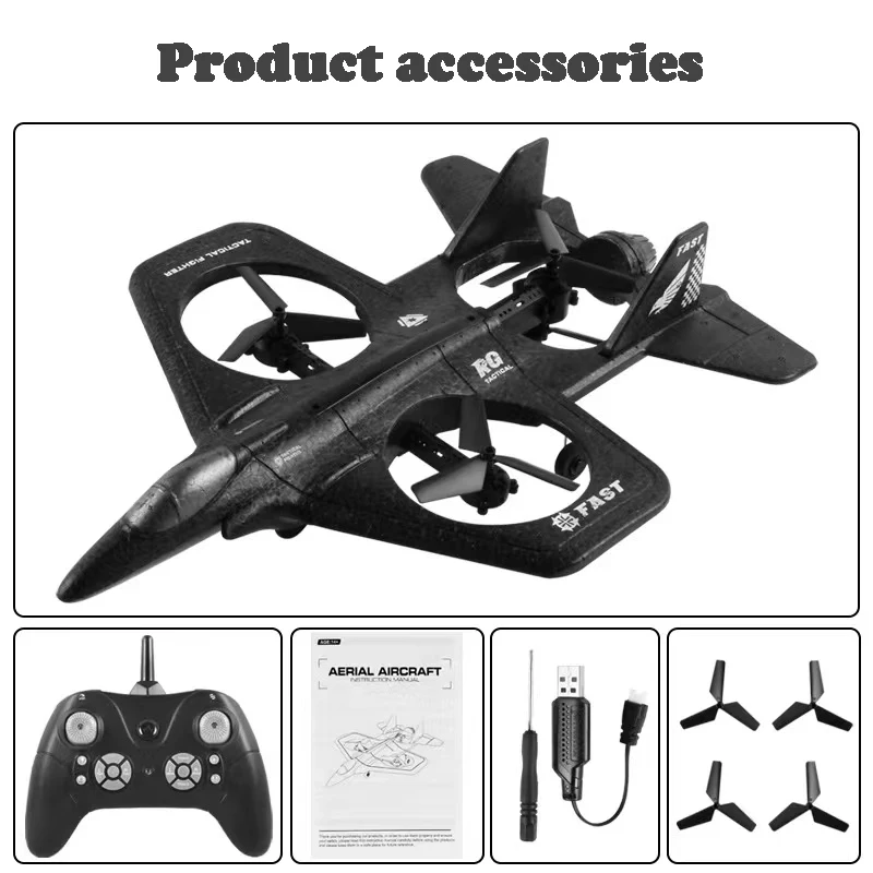 New 2.4Ghz Remote Control Toy Airplane Wireless Four Axis Aircraft Drone Flying Foam Fighter Rc Helicopter with Camera