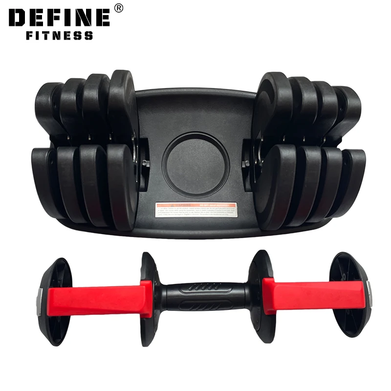 Dumbbell hexagonal adjustment Dumbbells handle iron vertical  Logo Custom Pair  24kg 40KG Adjustable Dumbbell hexagonal