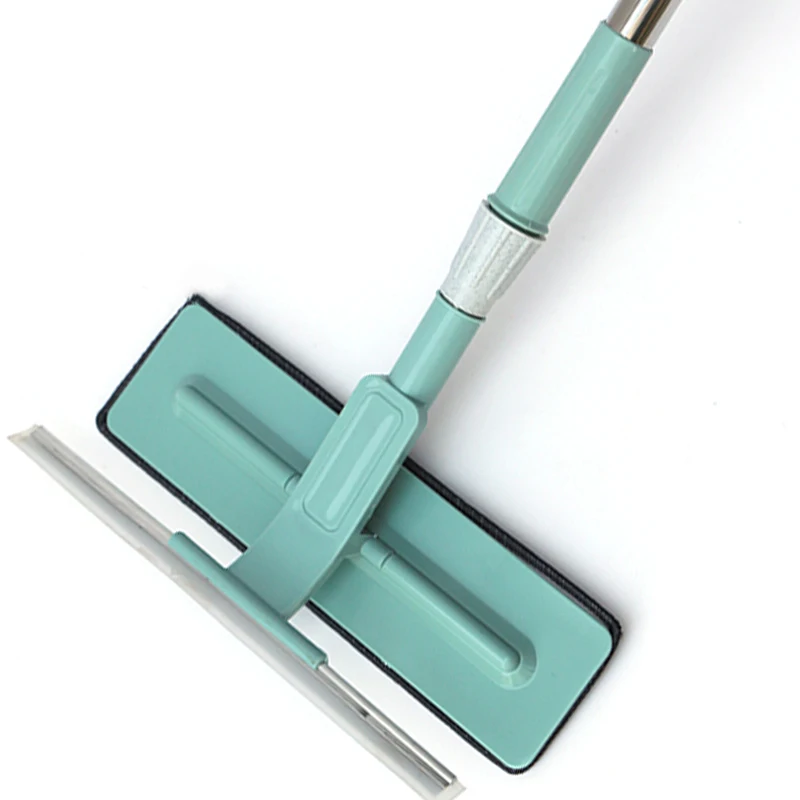 360 Rotating Easy to Assemble Long Telescopic Pole Microfiber Mop Telescopic Window Mops Glass Squeegees