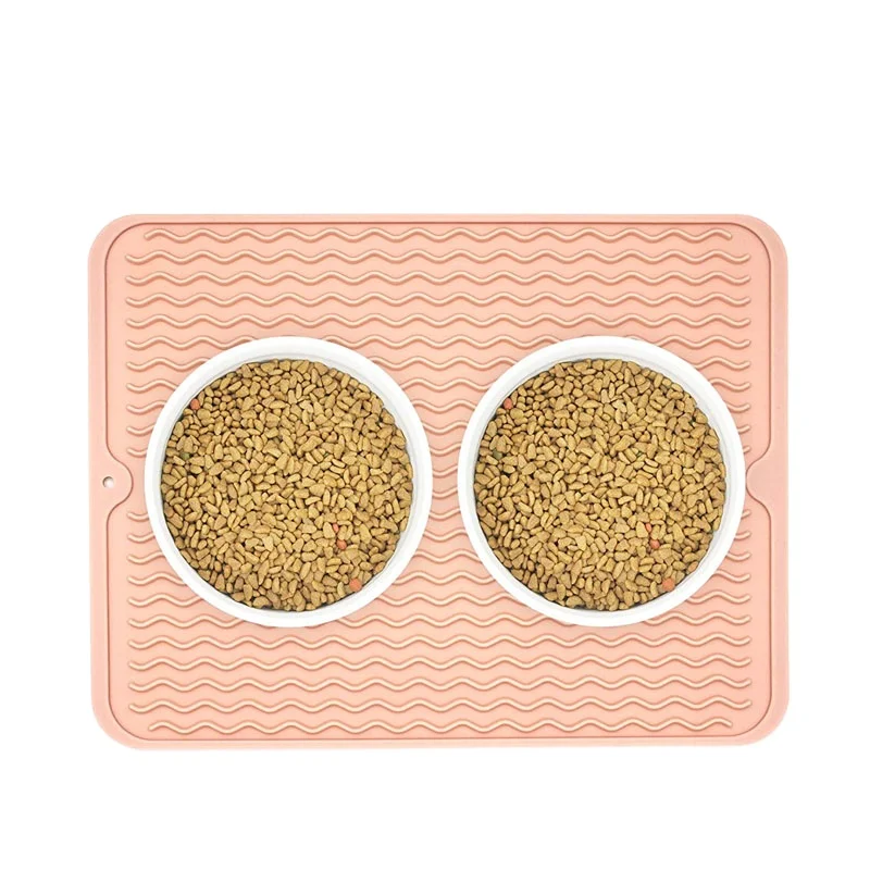BPA free waterproof upgrade pet placemat feeding products no-slip kitchen silicone mats