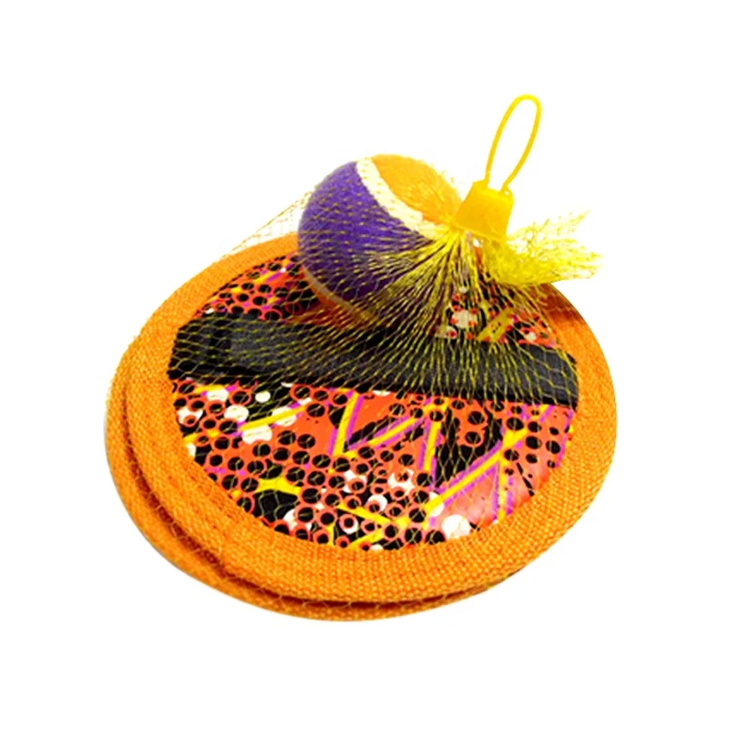 Beach Toys Custom Toss and Sticky Ball Hand Strap Fabric Catch Ball Game