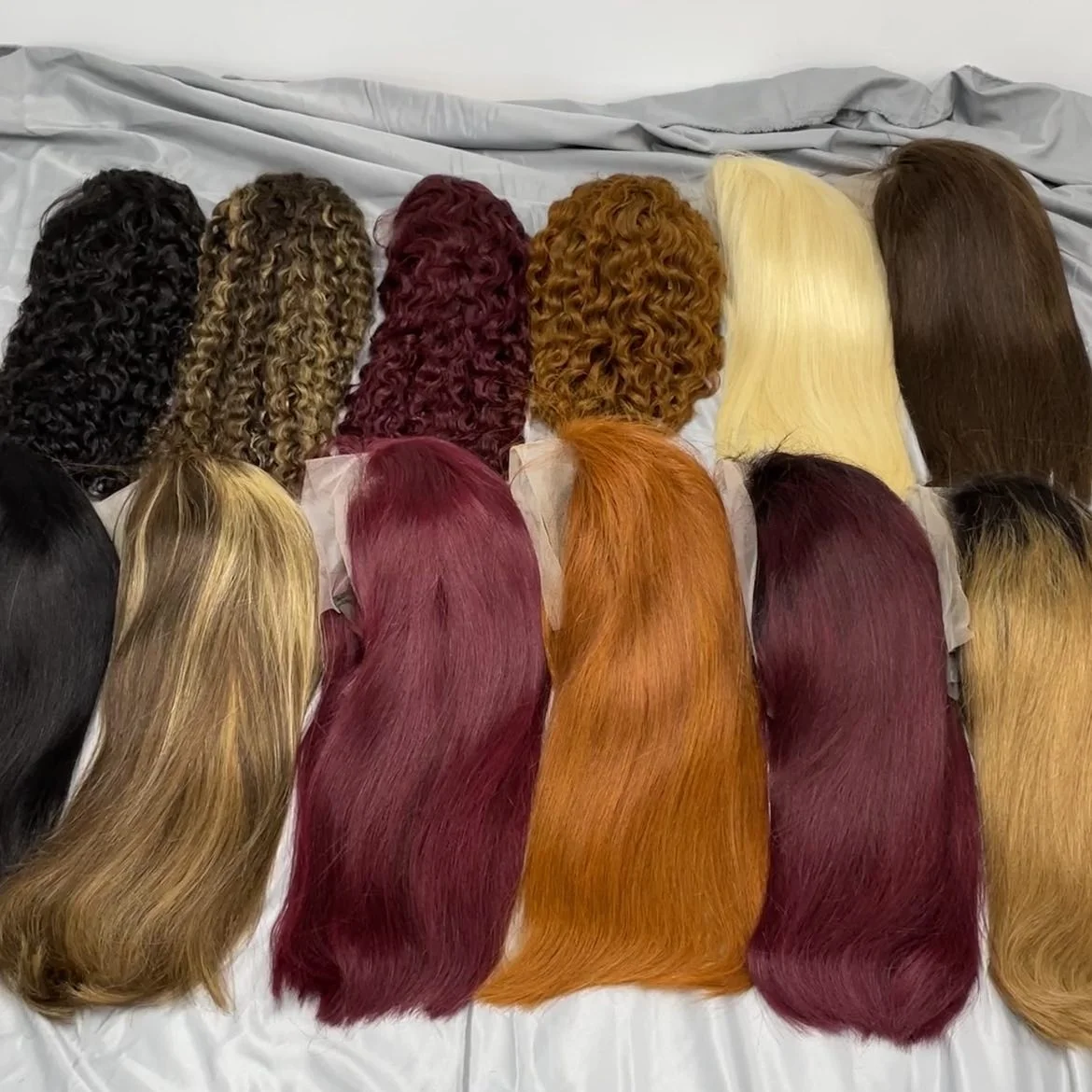 Raw Brazilian Hair Vendor Colored Bob 13x4 Full Lace Front Human Hair Wigs For Black Women Super Double Drawn Bone Straight Bob