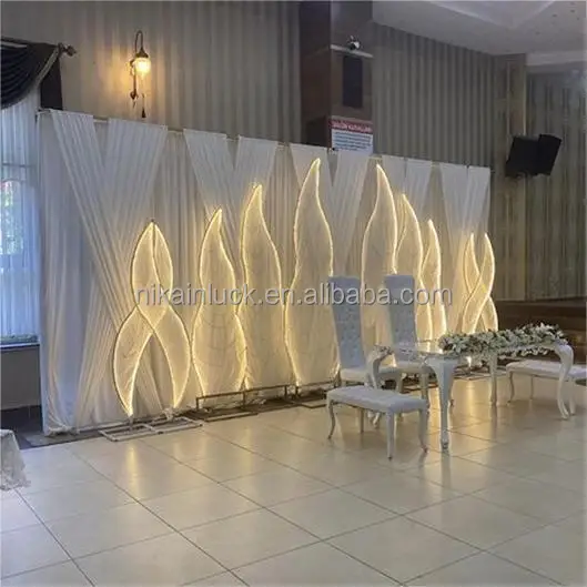 NIKA Wedding Props Seaweed Gate Iron Arch Iron Art Shelf Seaweed Ornament Guide Wedding Arches