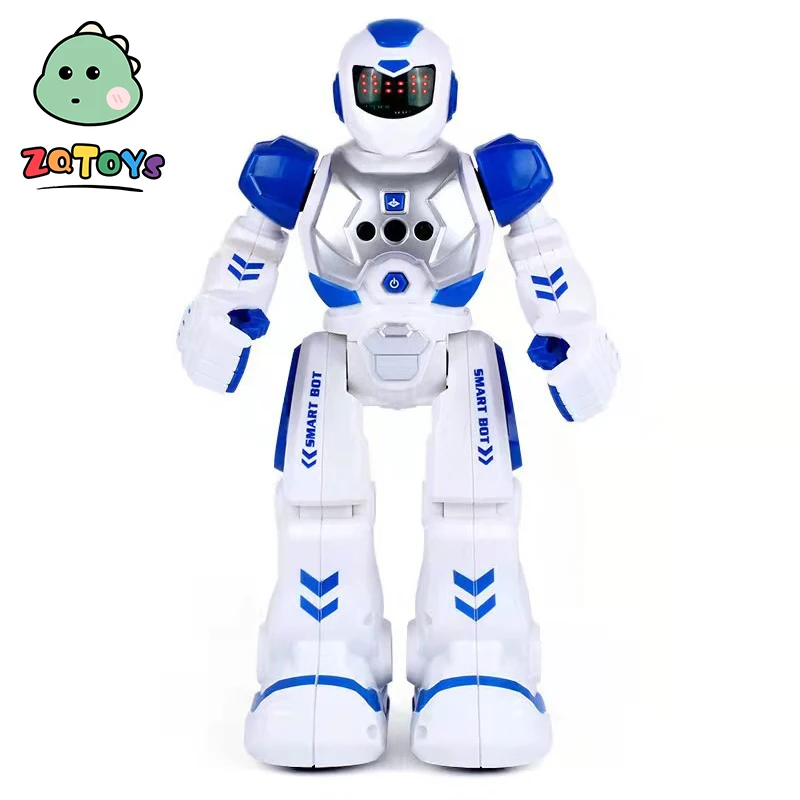 Zhiqu Kids Toy Robot Intelligent Plastic Remote Control Car Gesture Induction Programming Light Mechanical Warfare Charging