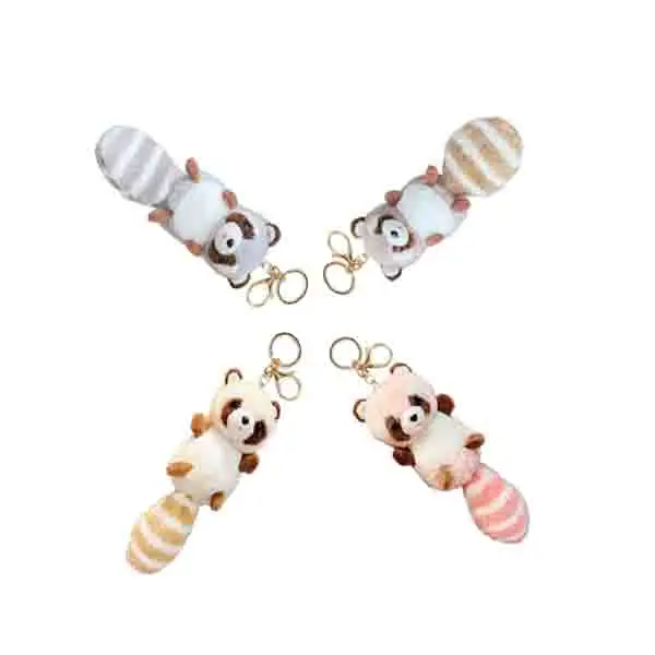 Raccoon Bag Hanging Doll Accessories Plush Toy Wholesale Keychain Pendant Accessories plush toys stuffed animal