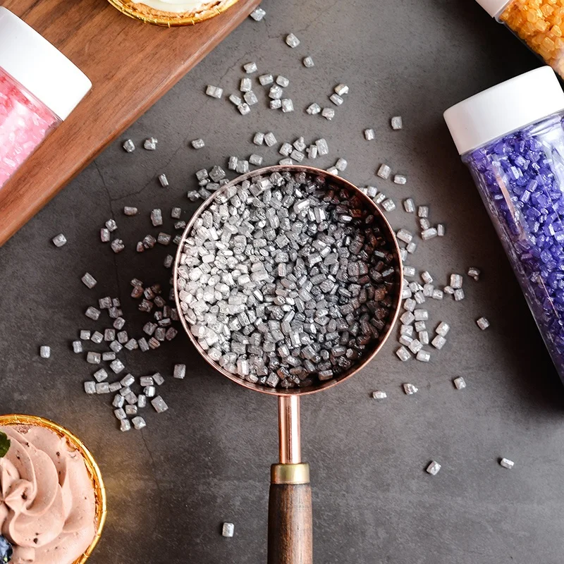 
Love Bakery 7 Colors 6 Mesh Natural Shimmer Sugar Crystals For Cookies Bakery Ingredients Edible Sprinkles Cake Decorations 