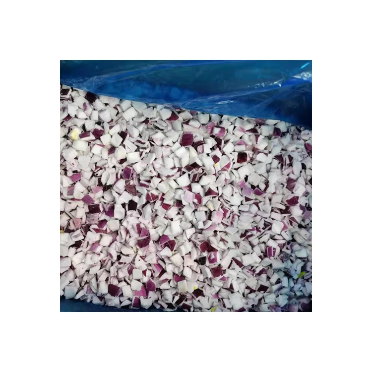 
Factory hot selling freezing vegetables onion IQF frozen diced red onion 