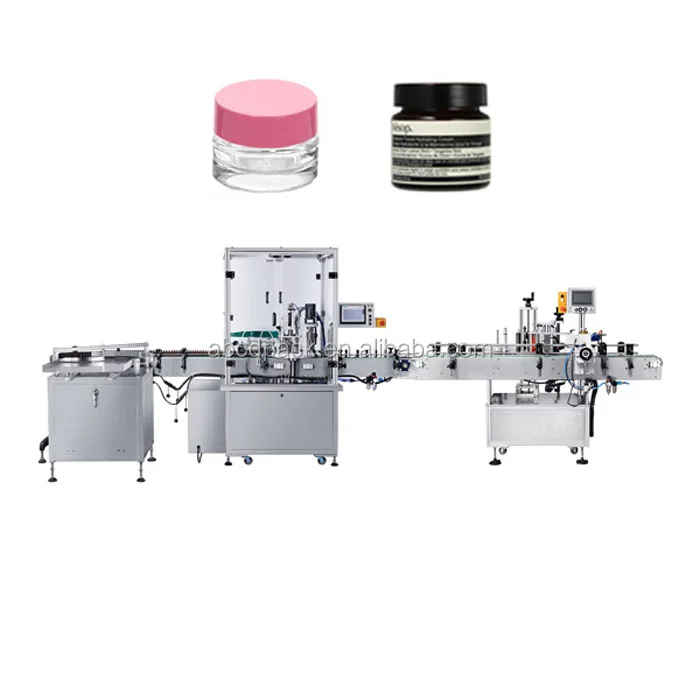 Guangzhou 50gram Paste Emulsion And Capping Skin Whitening Face Cream Filling Jam Bottle Cap Sealing Machine