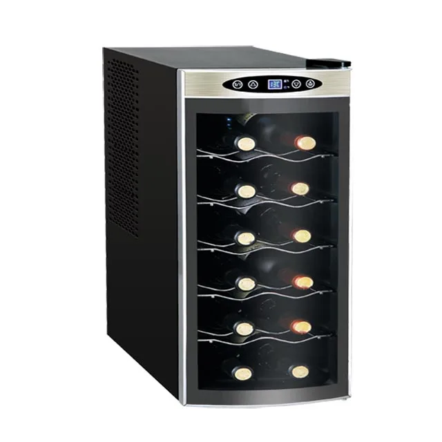Semiconductor Electric Refrigerator Wine Cooler Electronic Single Wine Bottle Cooler 12 bottles Wine Cooler
